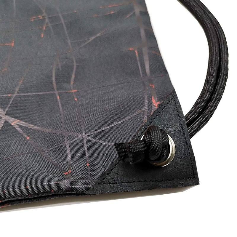 HOLYLUCK Drawstring Backpack Bag Sport Gym Sackpack (metallic-black) - Image 4